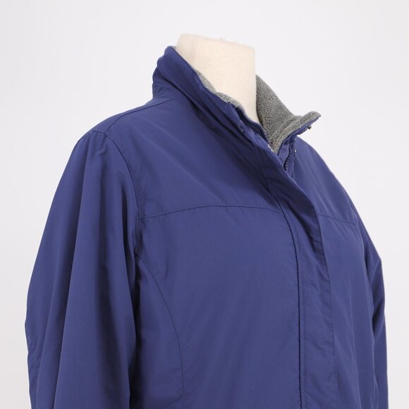 L.L.BEAN Women's Fleece Lined Zip-Up Jacket Thinsulate Blue Size L - Picture 3 of 8